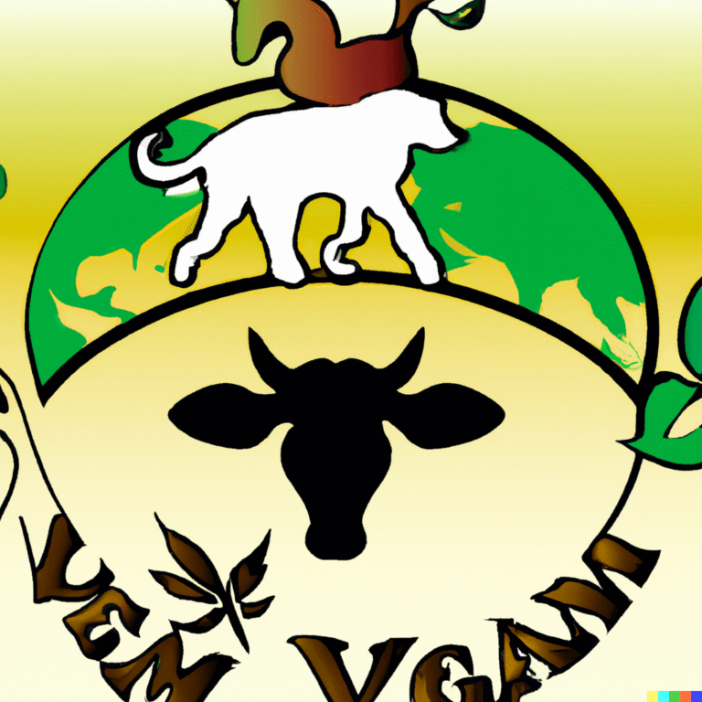 Vegan symbol of peace and holistic harmony with animals and the Earth
