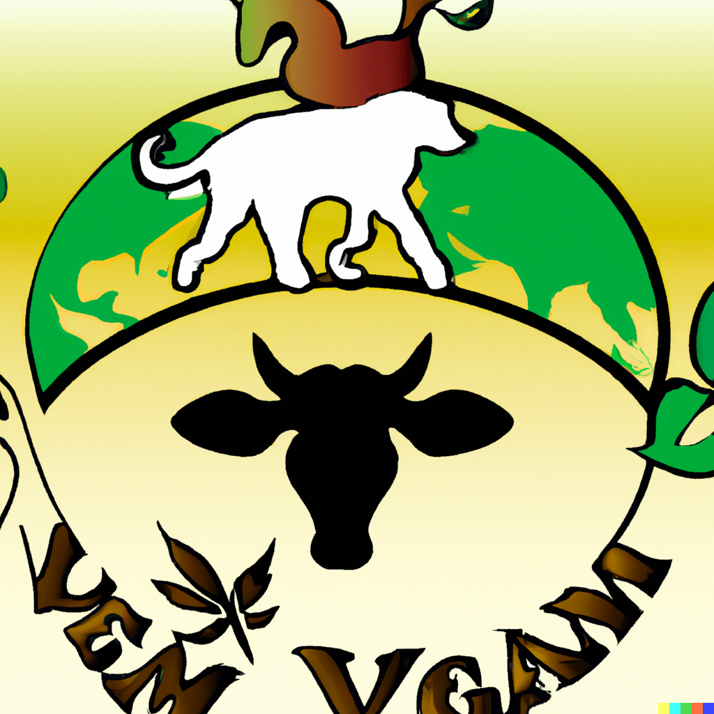 Vegan symbol of peace and holistic harmony with animals and the Earth