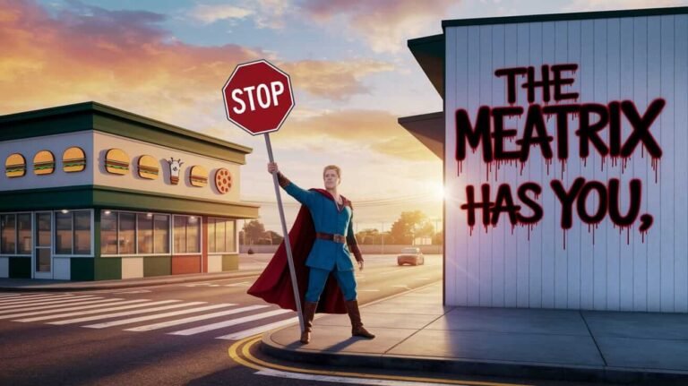 The Meatrix Has You Stop Sign