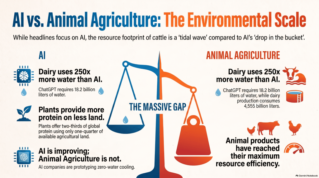 AI vs Animal Agriculture in Environmental Destruction
